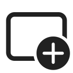 Slide Add SVG Icon